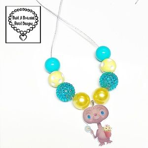 Disney ET Come Home Adjustable Necklace Bubblegum Chunky Bead